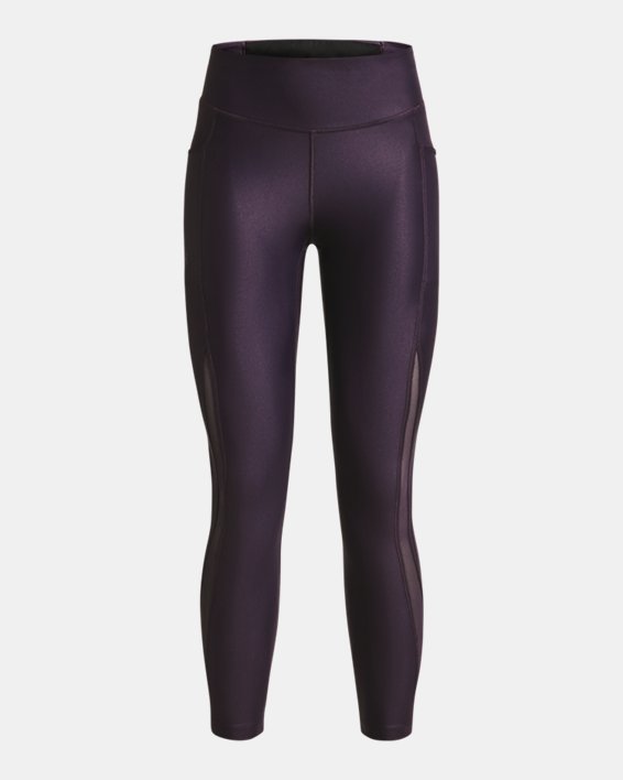 Women's UA Fly-Fast Elite Iso-Chill Ankle Tights, Purple, pdpMainDesktop image number 7